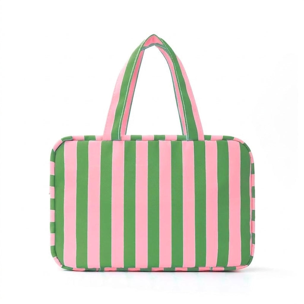Striped Hanging Toiletry Bag