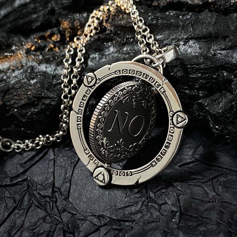 Spinning Yes or No Pendant Kismet Necklace