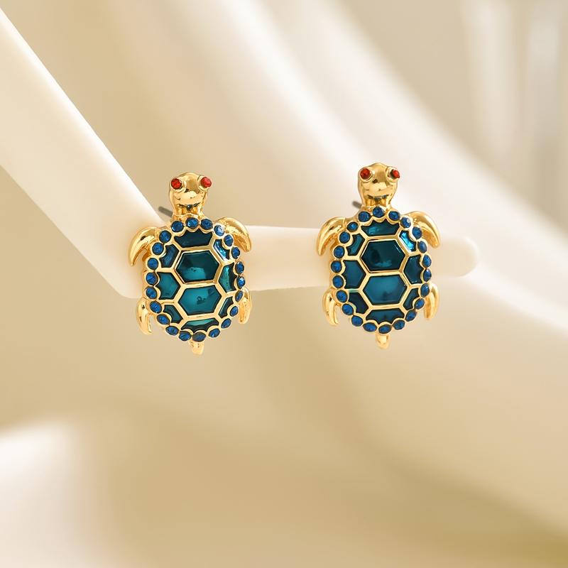 Elegant Cute Turtle Stud Earrings
