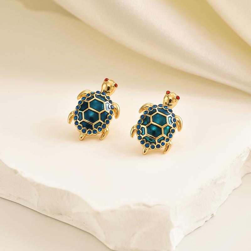 Elegant Cute Turtle Stud Earrings