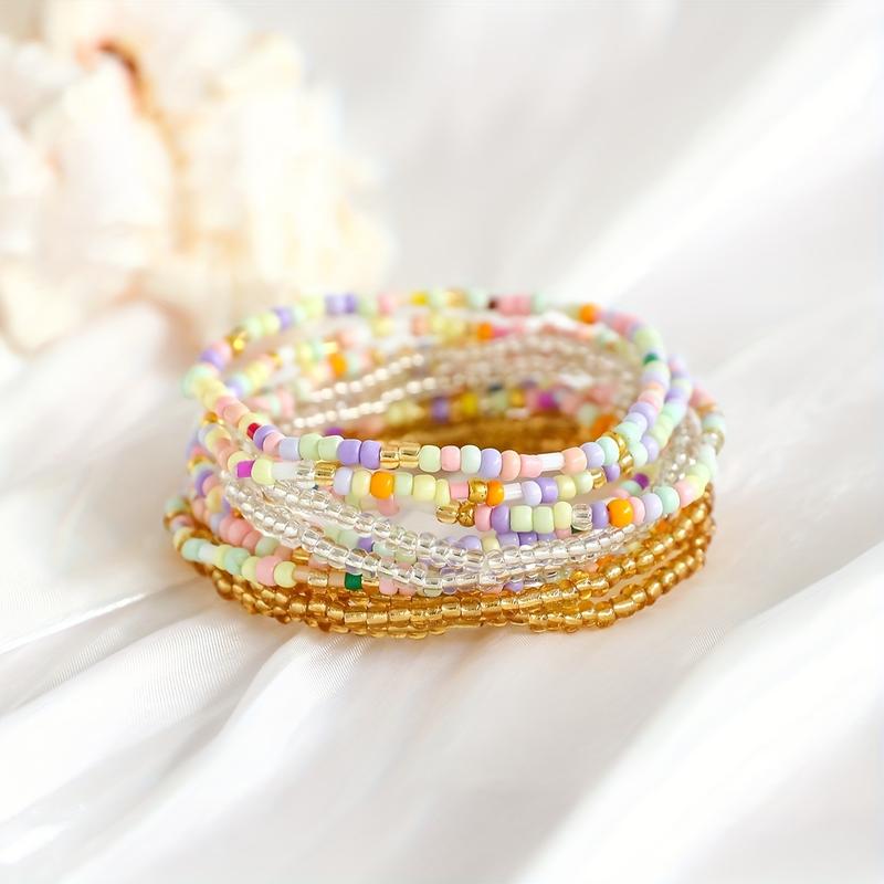 11pc Boho Pastel Bracelet Stack