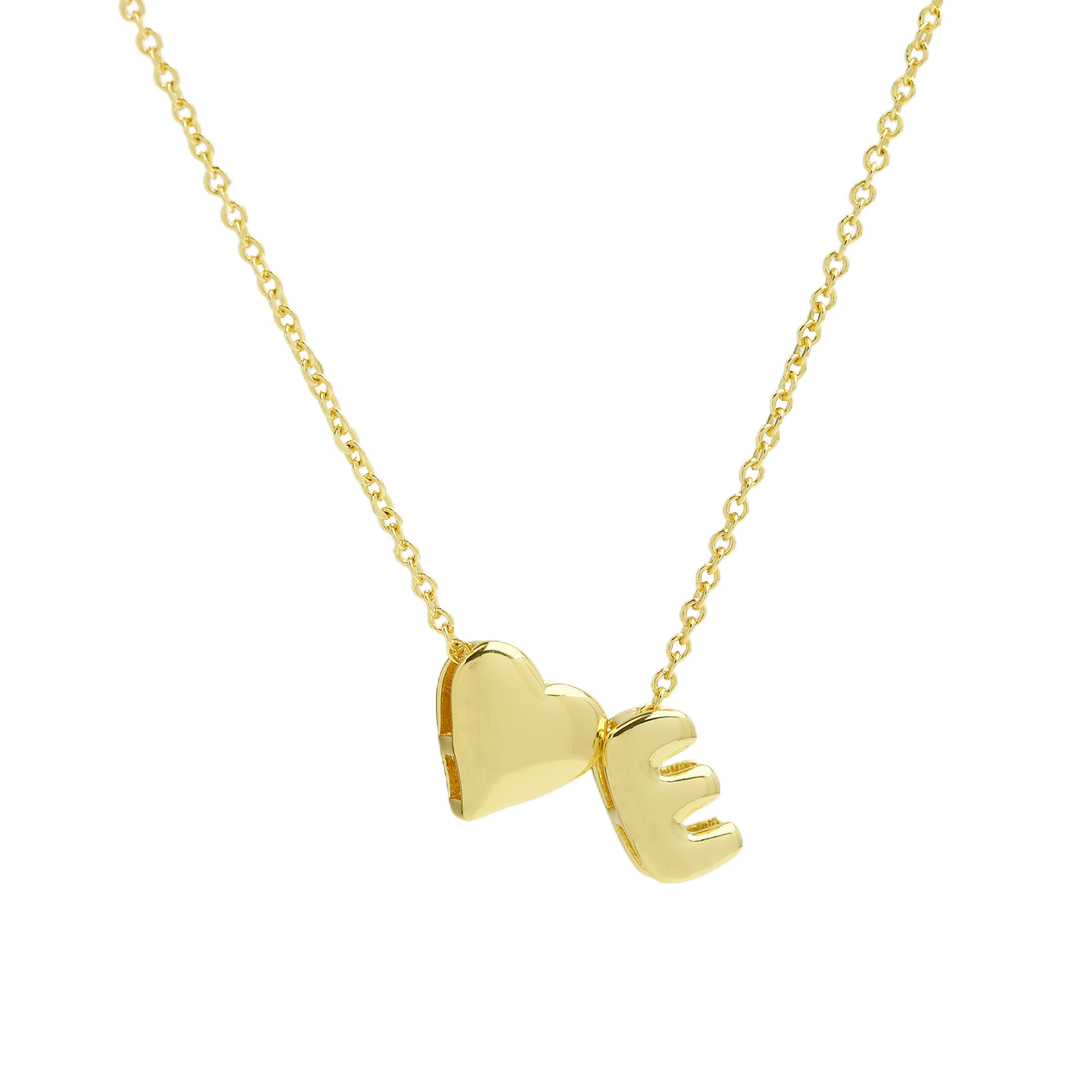 elegant statement love letter initial necklace