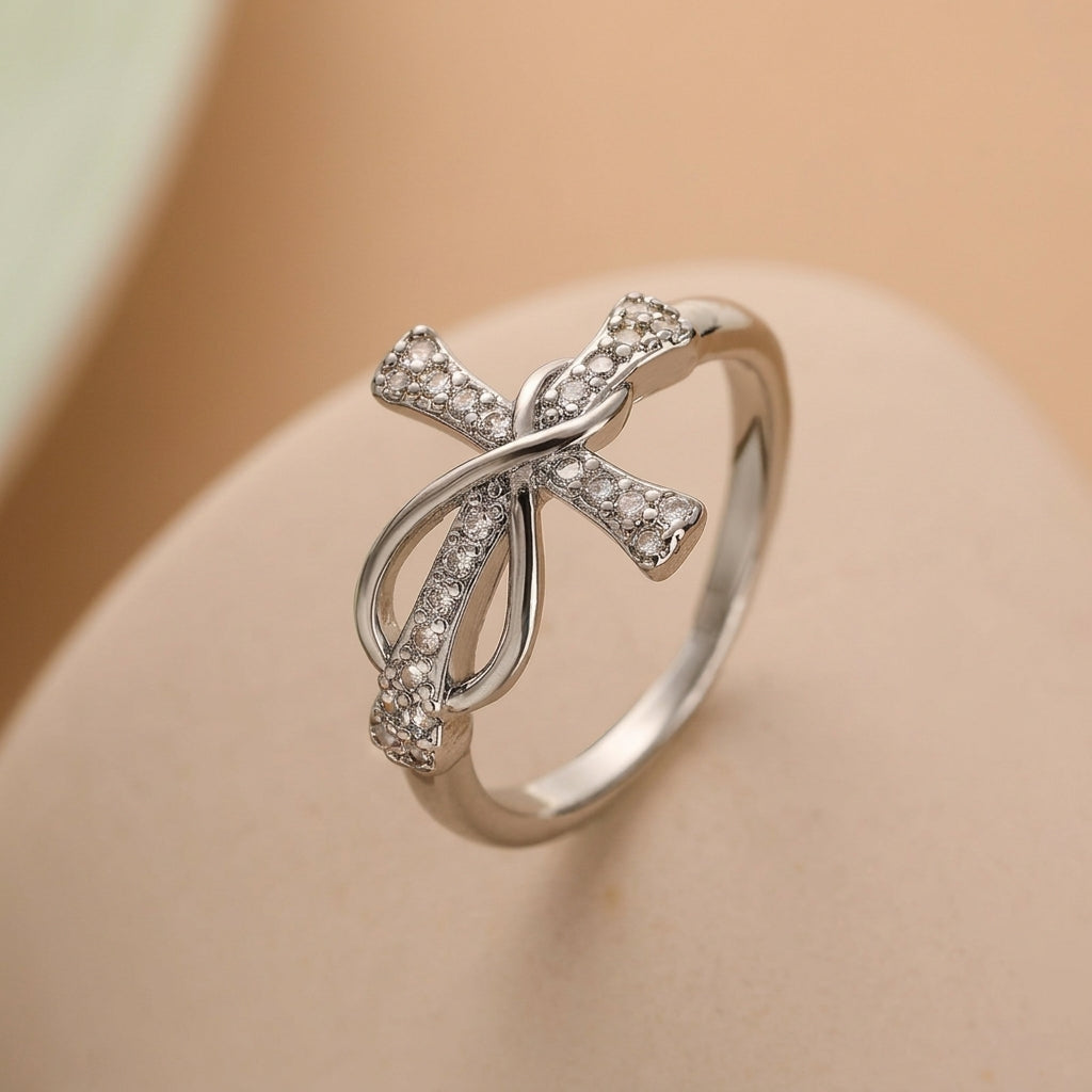 Infinite Cross Faith Ring