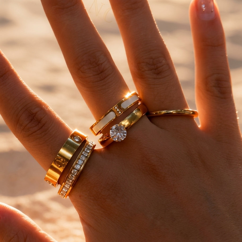 18k 5pc Luxe Ring Stack