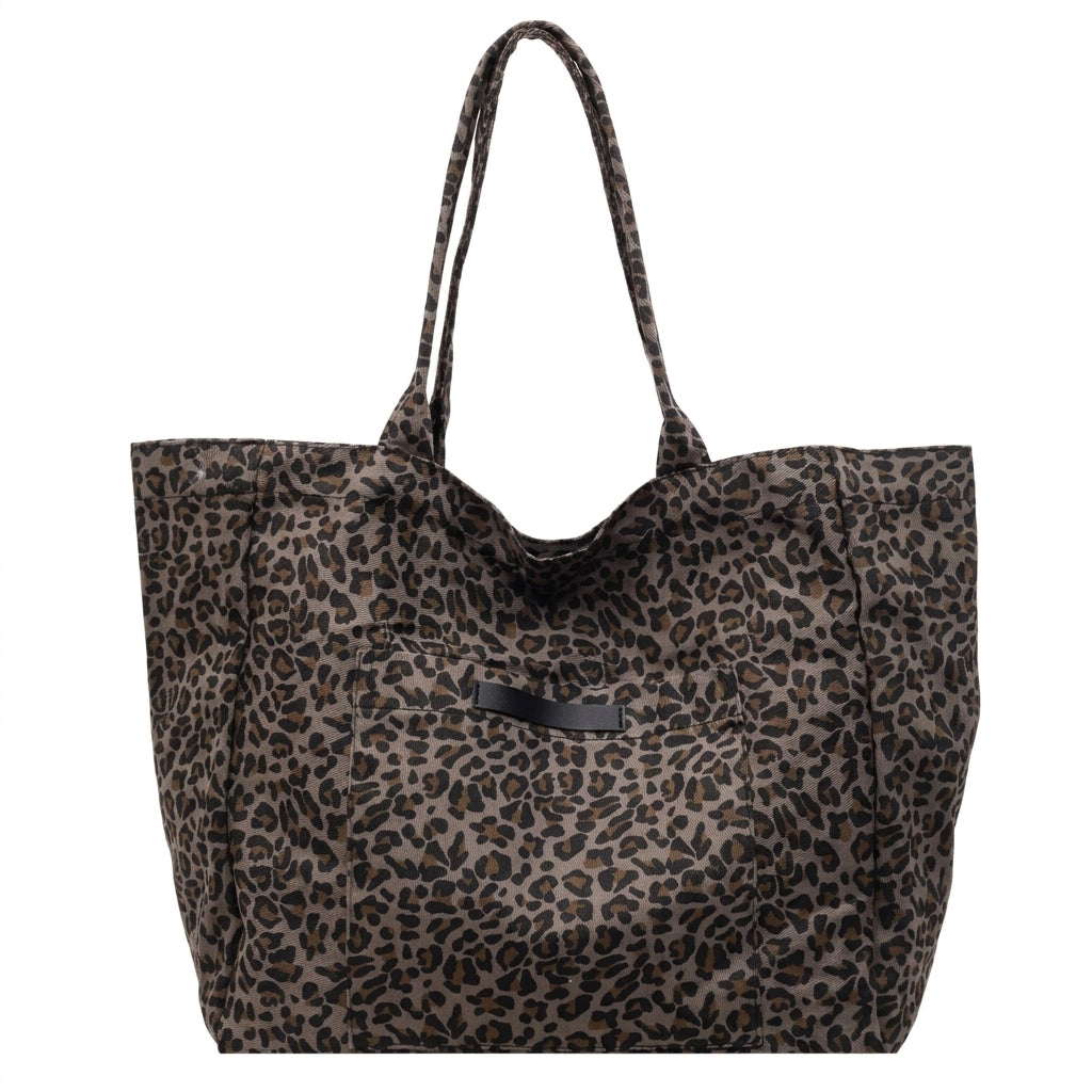 Large Leopard Print Tote Bag