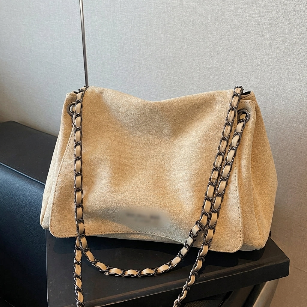 Suede Inspired Hand Bag