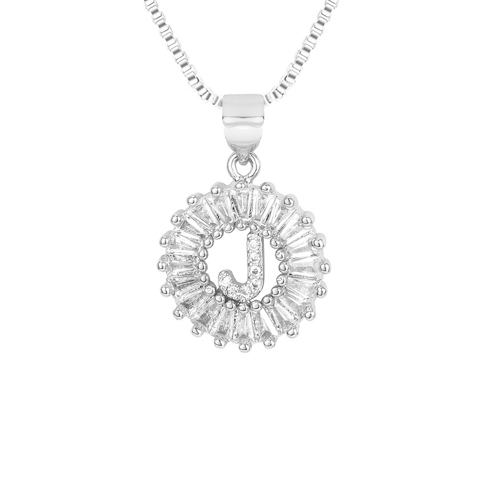 circle initial necklace