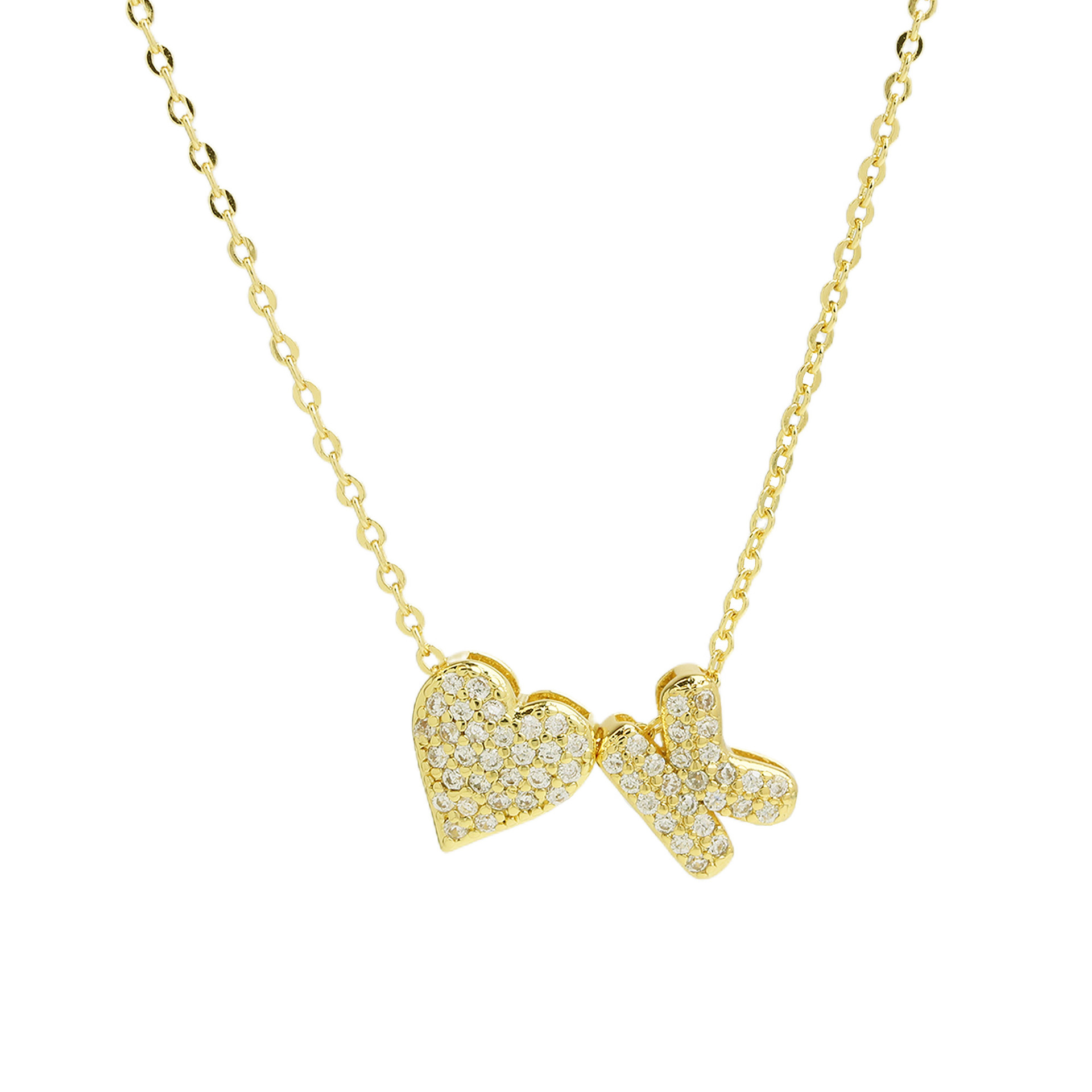 elegant statement love letter initial necklace