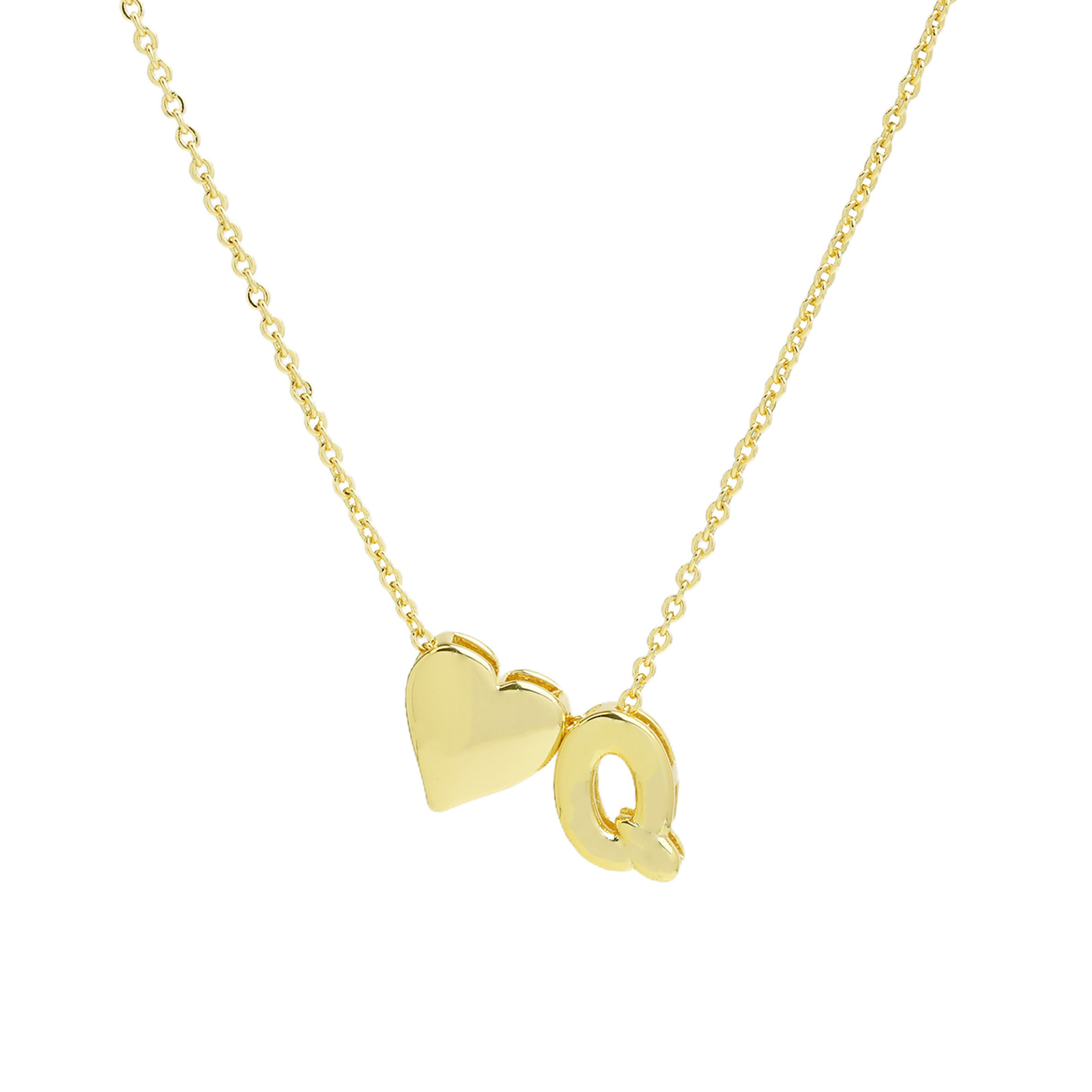 elegant statement love letter initial necklace
