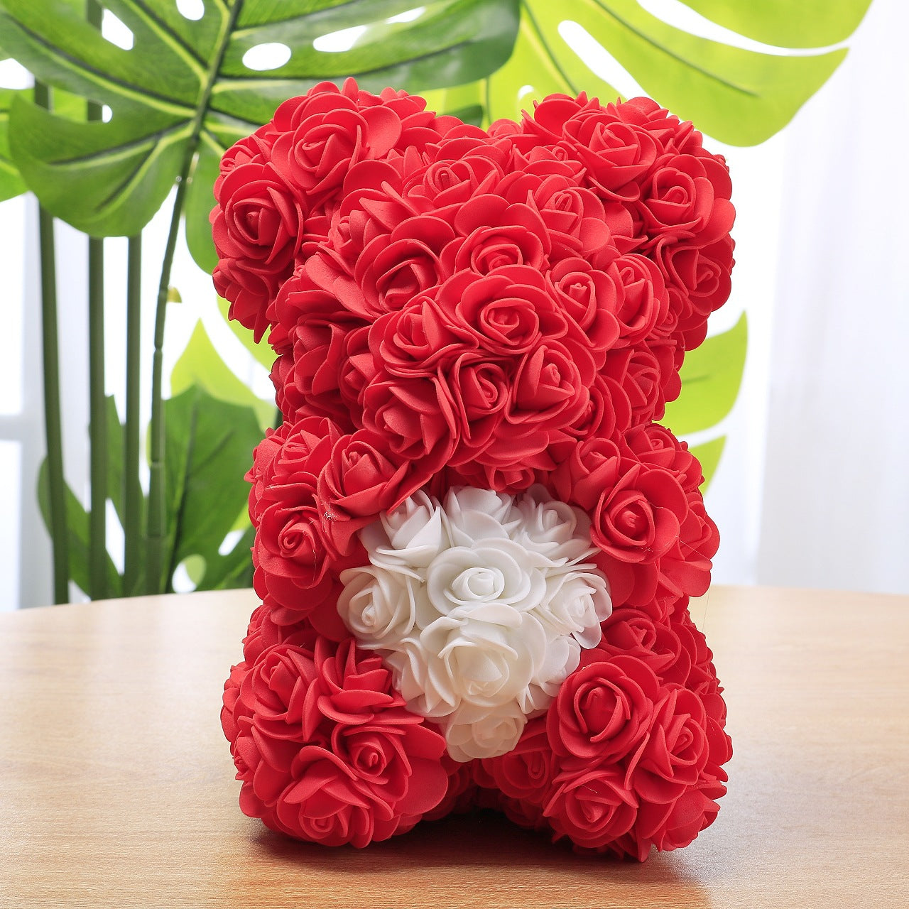 Rose Teddy Bear Bouquet in red