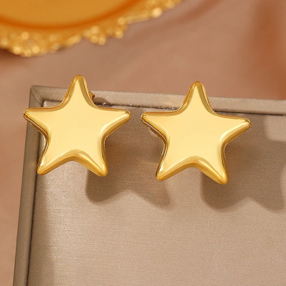 Flashy Star Stud Earrings
