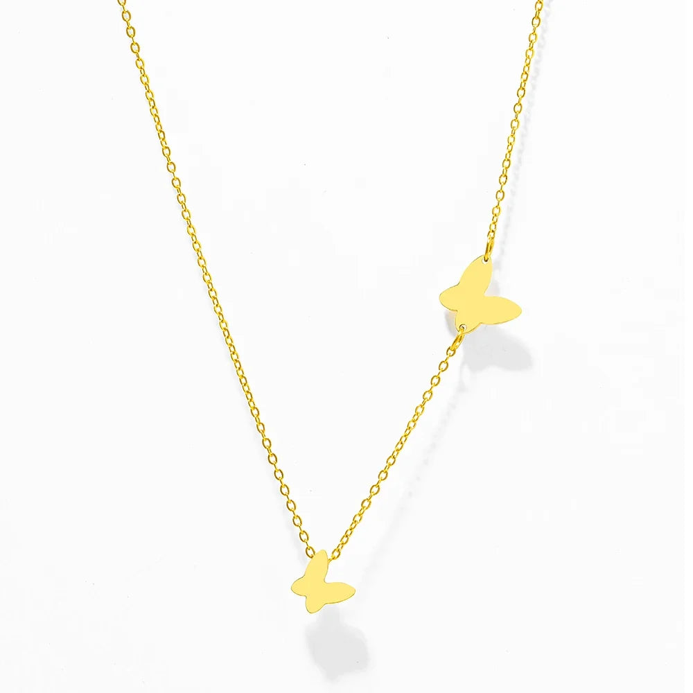 Dainty Fluttering Butterfly Necklace