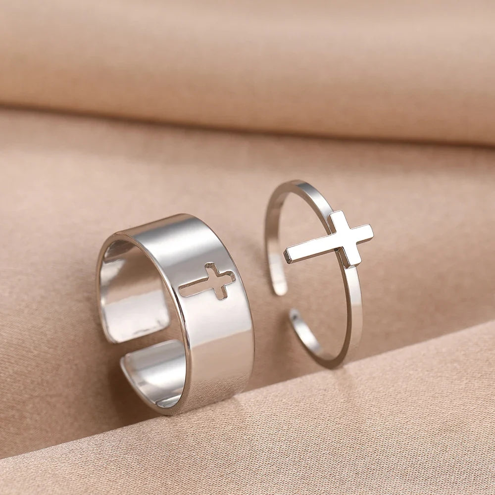 Minimal Couples Cross Rings in silver