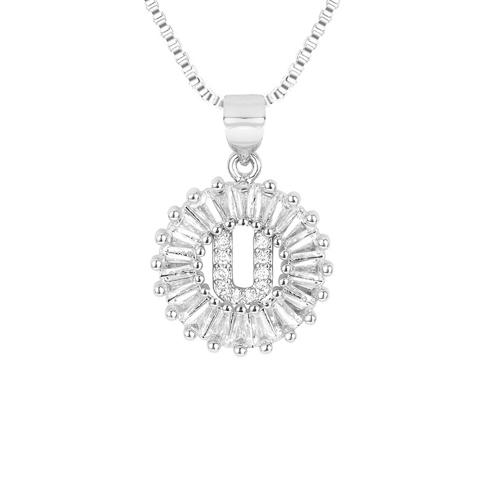 circle initial necklace