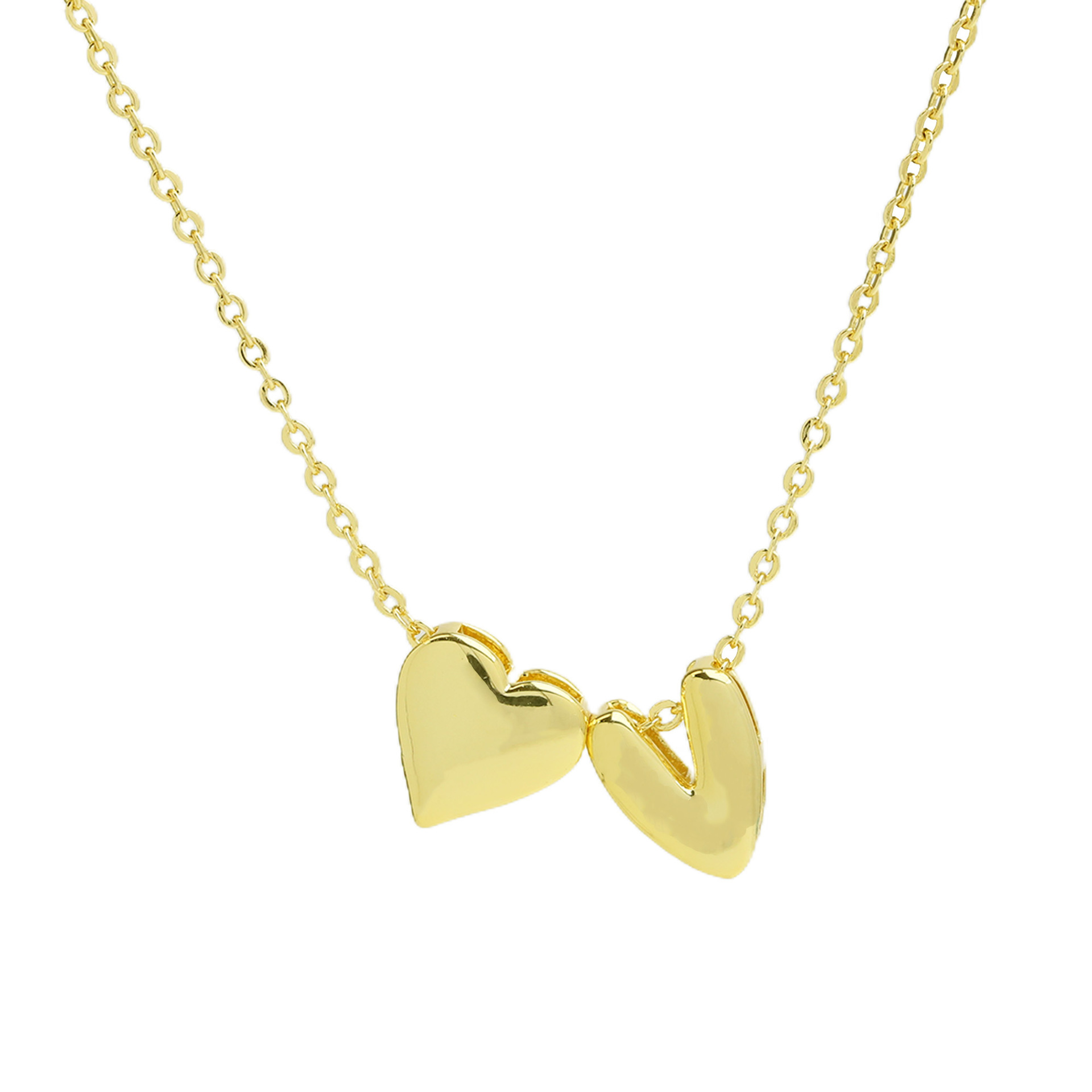 elegant statement love letter initial necklace