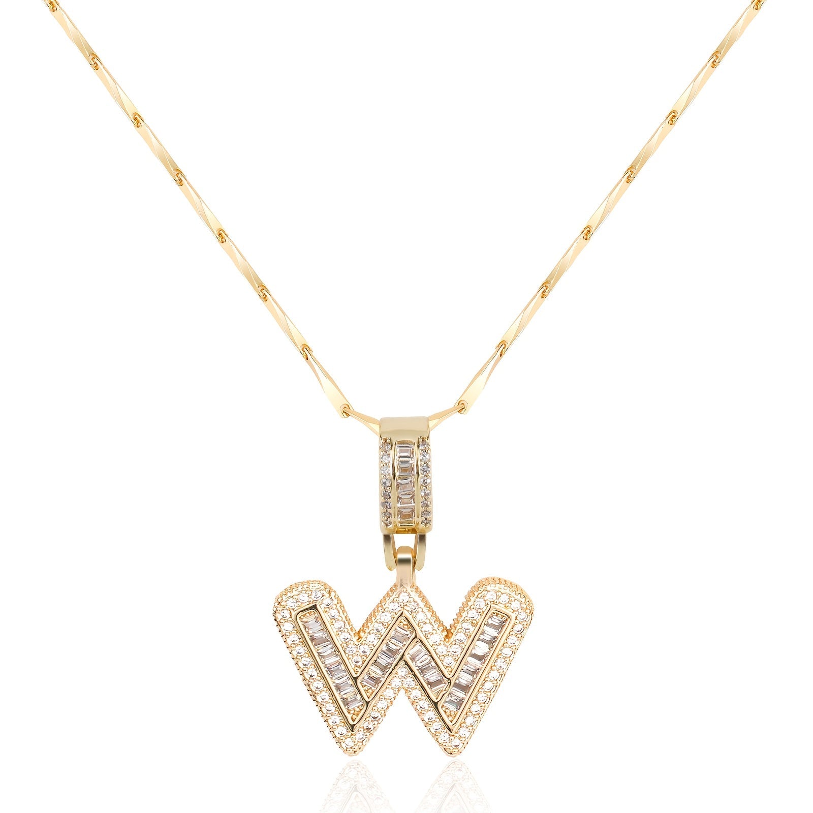 Bold Initial Necklace in gold