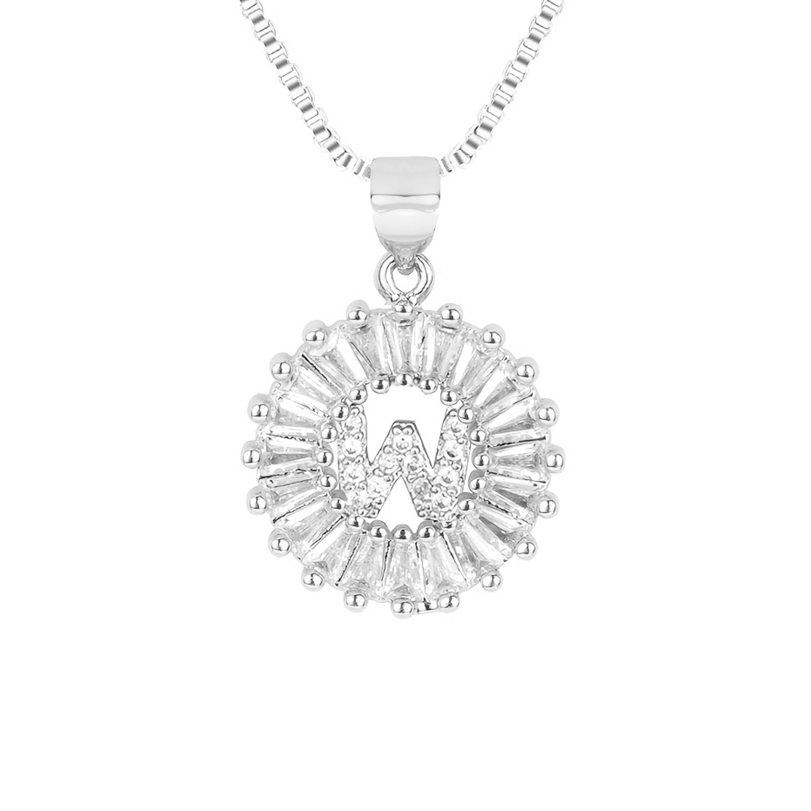 circle initial necklace