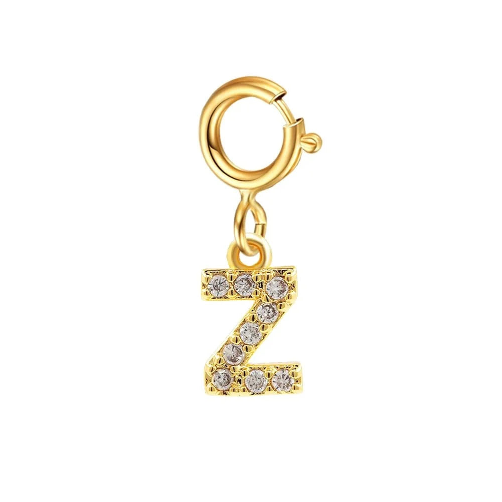 dainty cuban figaro chain letter initial bracelet