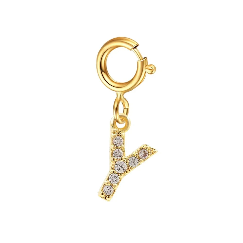 dainty cuban figaro chain letter initial bracelet