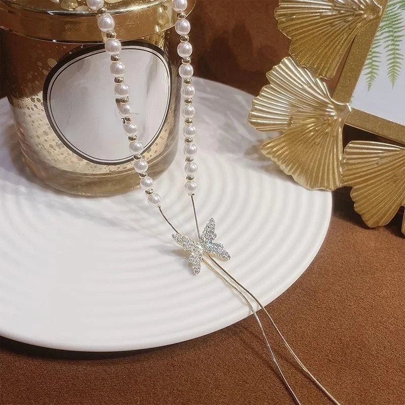 Elegant Adjustable Butterfly Necklace