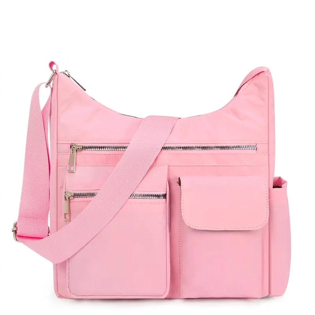 Multi Pocket Water Resistant Crossbody Bag