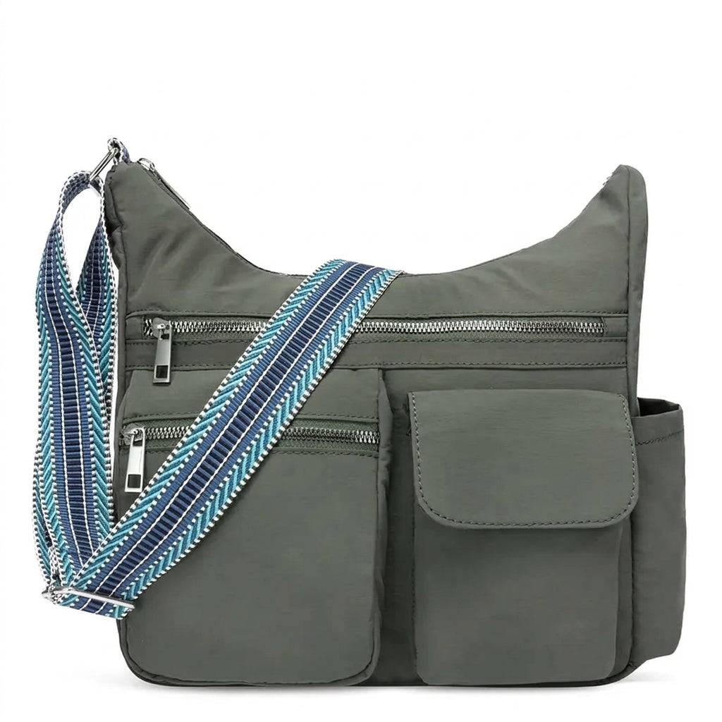 Multi Pocket Water Resistant Crossbody Bag