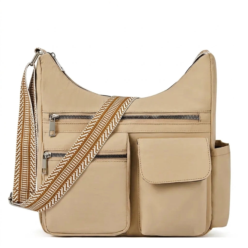 Multi Pocket Water Resistant Crossbody Bag