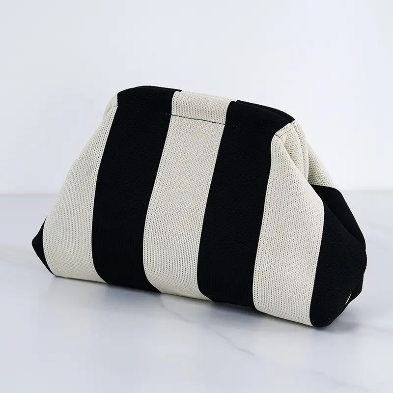 Striped Dumpling Bag