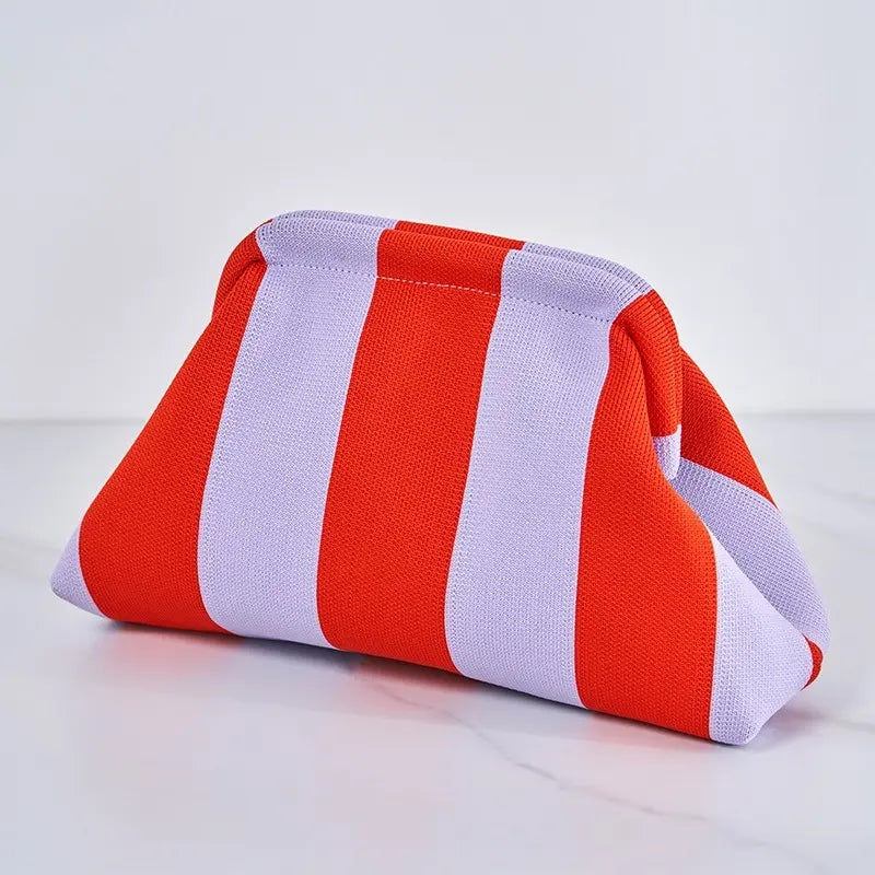 Striped Dumpling Bag