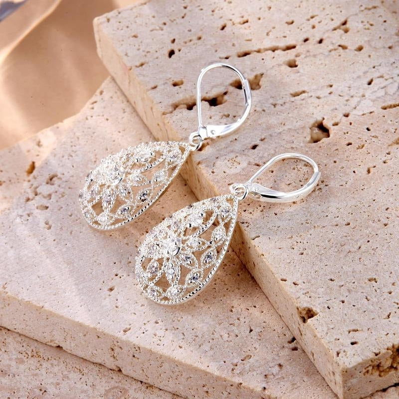 Floral Teardrop Earrings