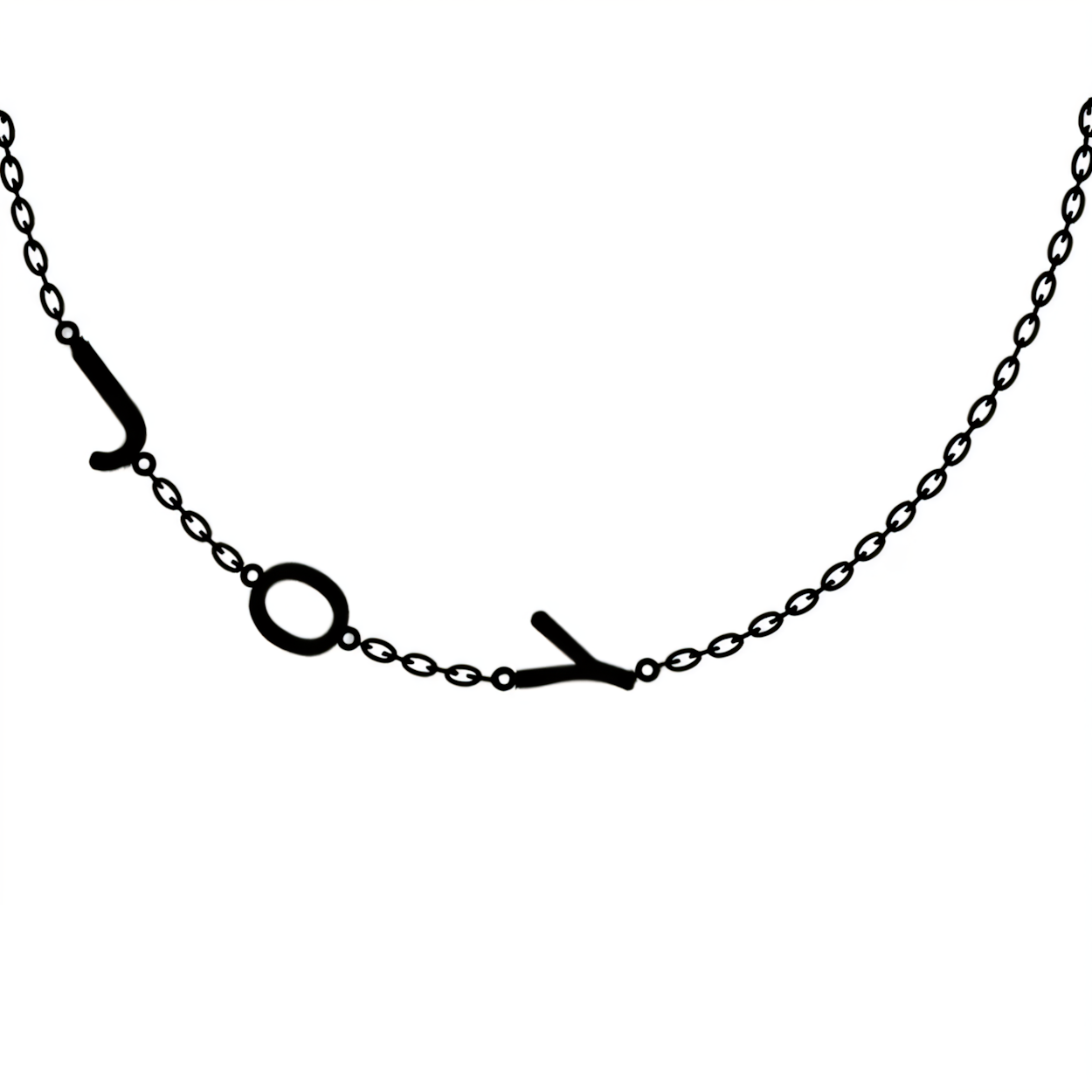 Personalized Off Center Letter Necklace in gold