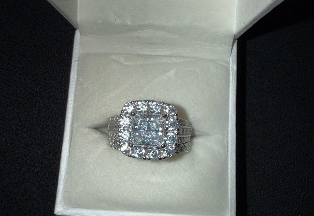 5-in-1 Diamond Accented Ring Stack worn by a customer