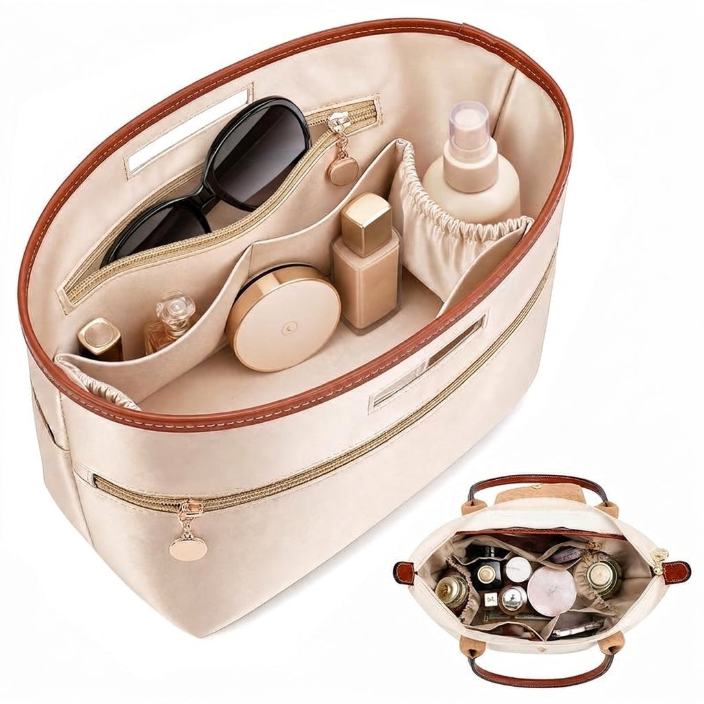 Inner Tote Bag Organizer With Handles