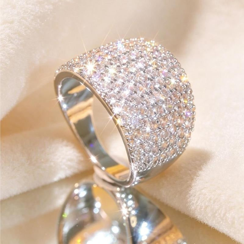 Pave Set Statement Ring