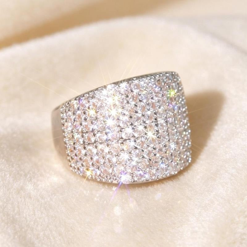 Pave Set Statement Ring