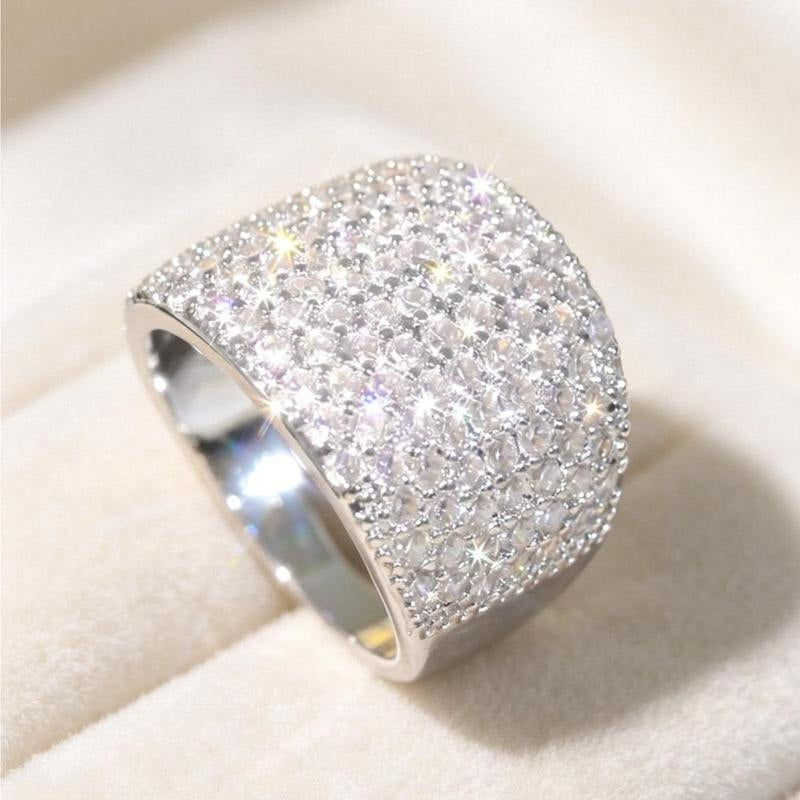 Pave Set Statement Ring
