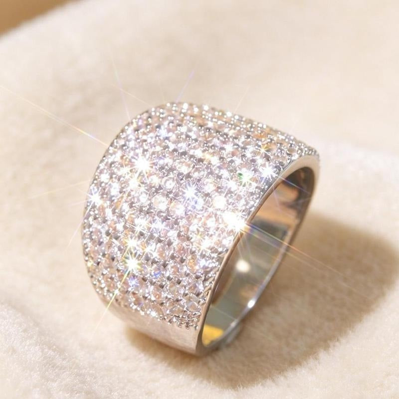 Pave Set Statement Ring