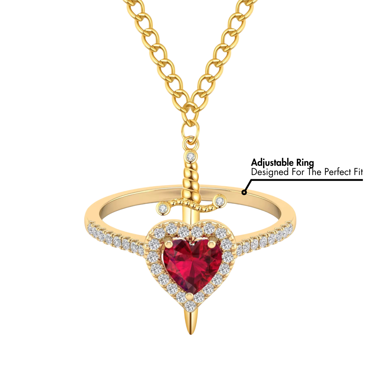 Prince & Princess Couples Ring & Bracelet Set in gold