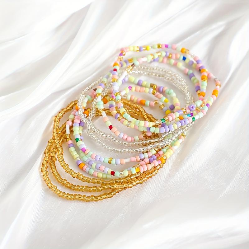 11pc Boho Pastel Bracelet Stack