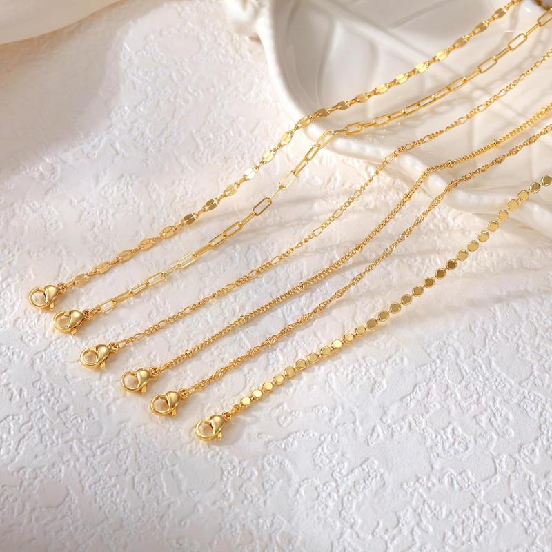 Multi Piece Classic Anklet Stacks