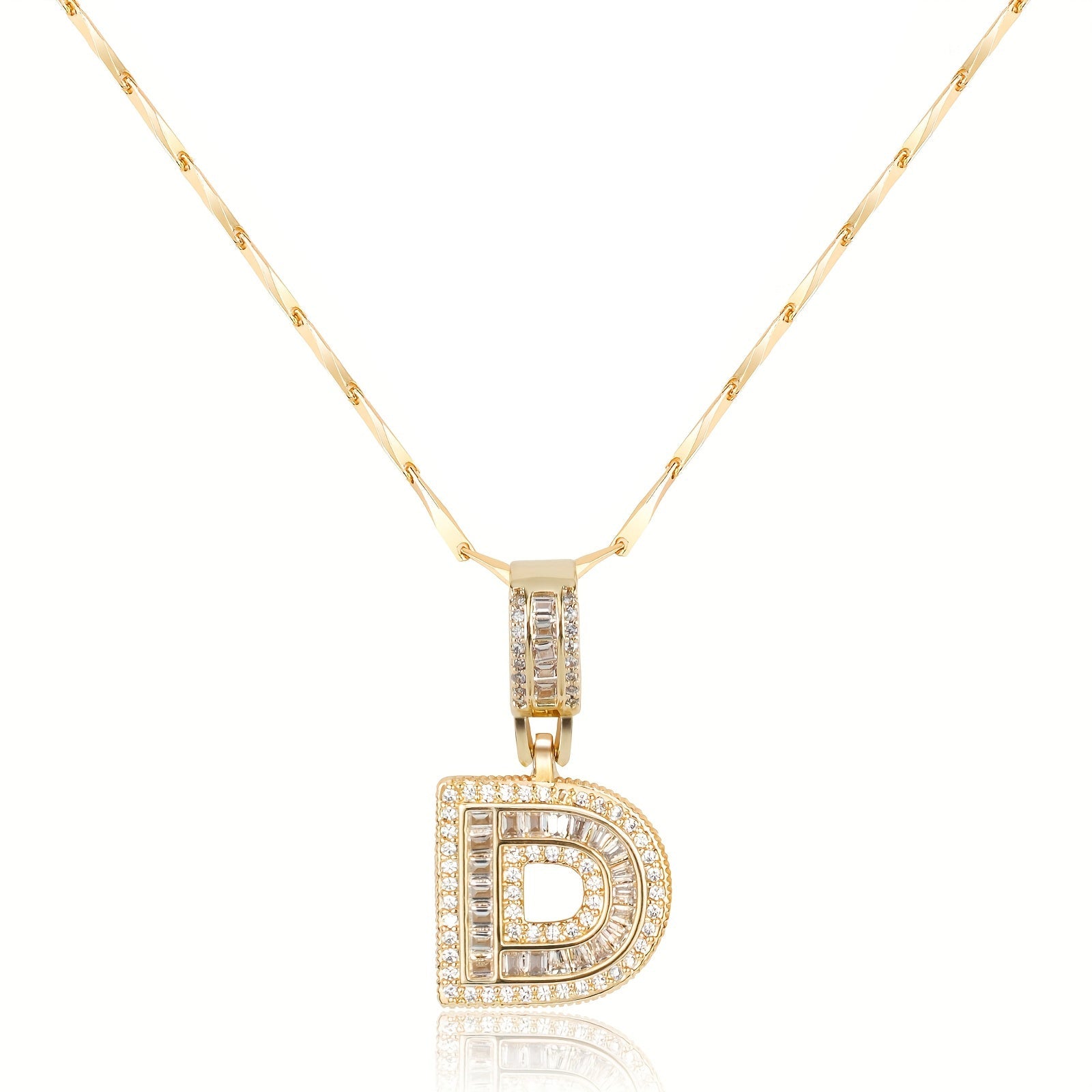 Bold Initial Necklace in gold