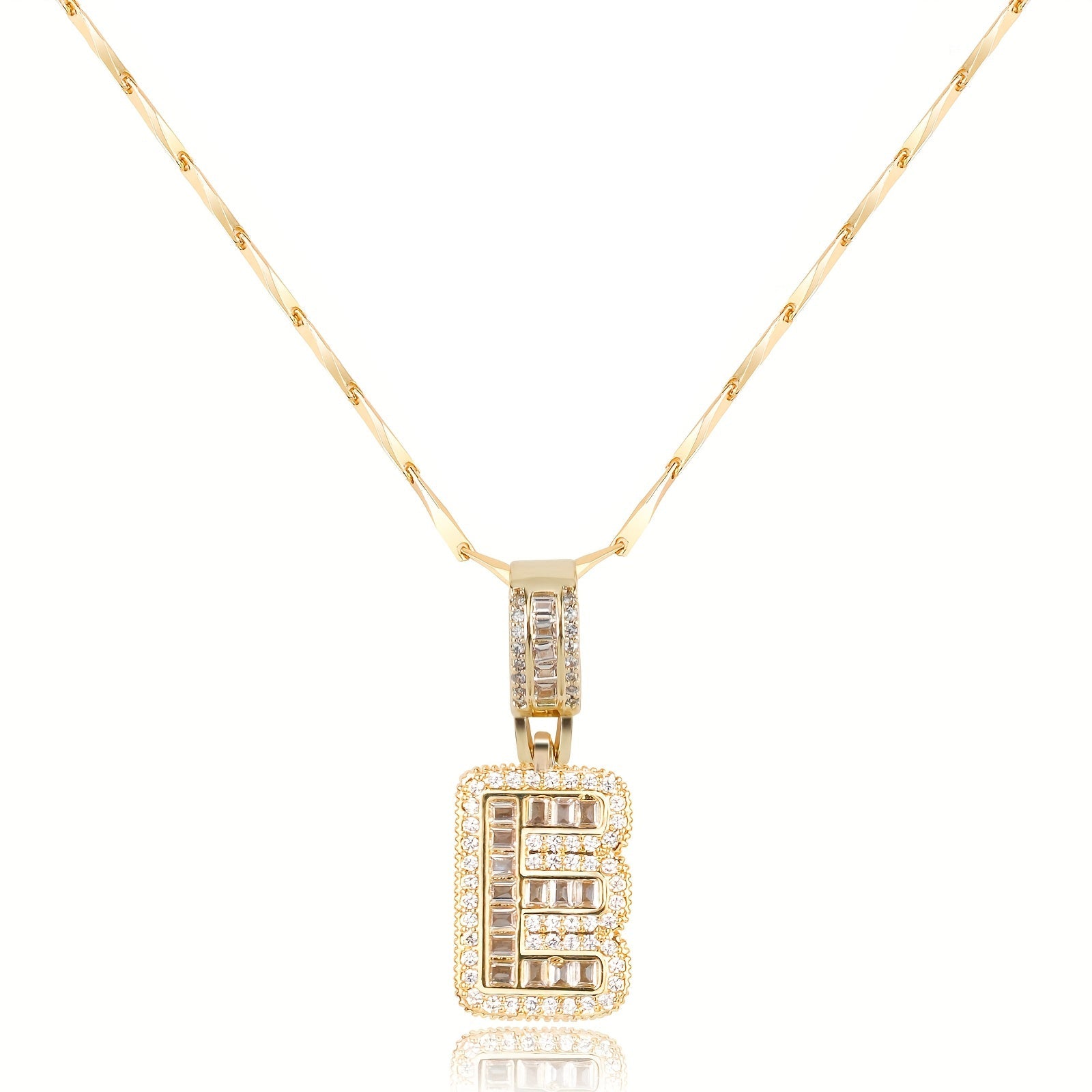 Bold Initial Necklace in gold