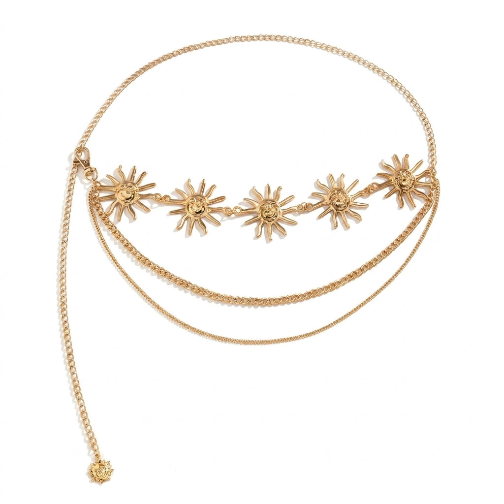 Adjustable Boho Sun Waist Chain