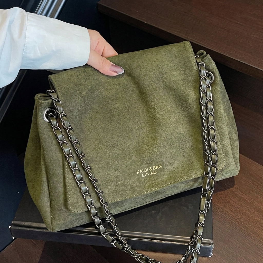Suede Inspired Hand Bag