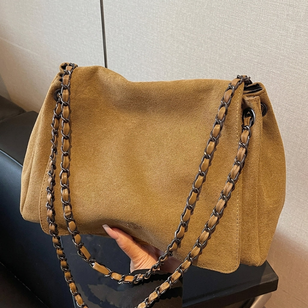 Suede Inspired Hand Bag