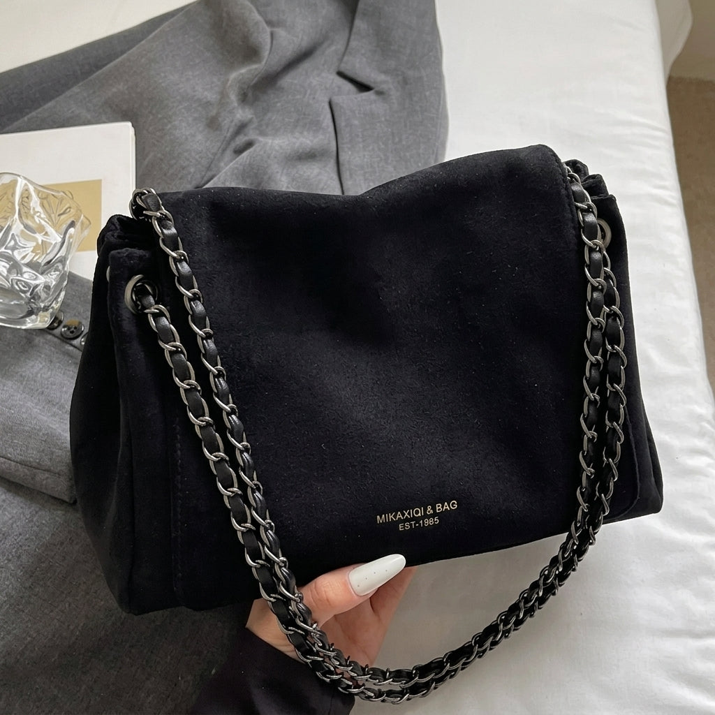 Suede Inspired Hand Bag
