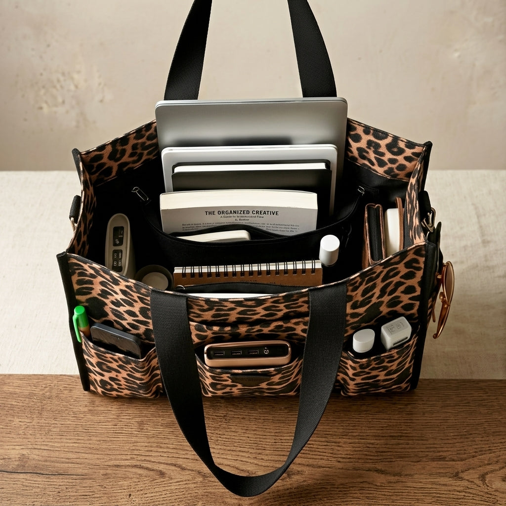 Large Water Resistant Canvas Tote Bag