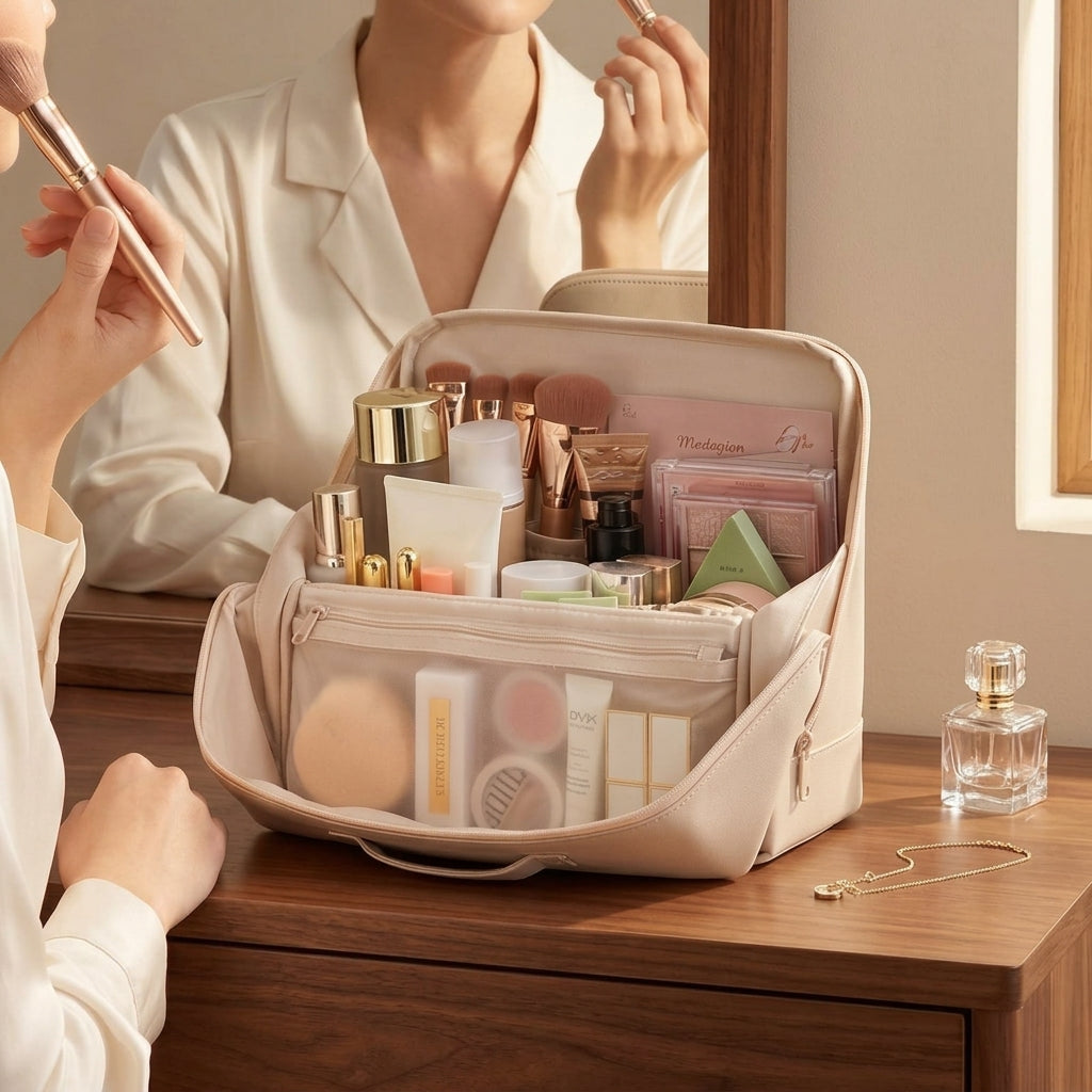 Minimalist Vanity Travel Makeup Bag