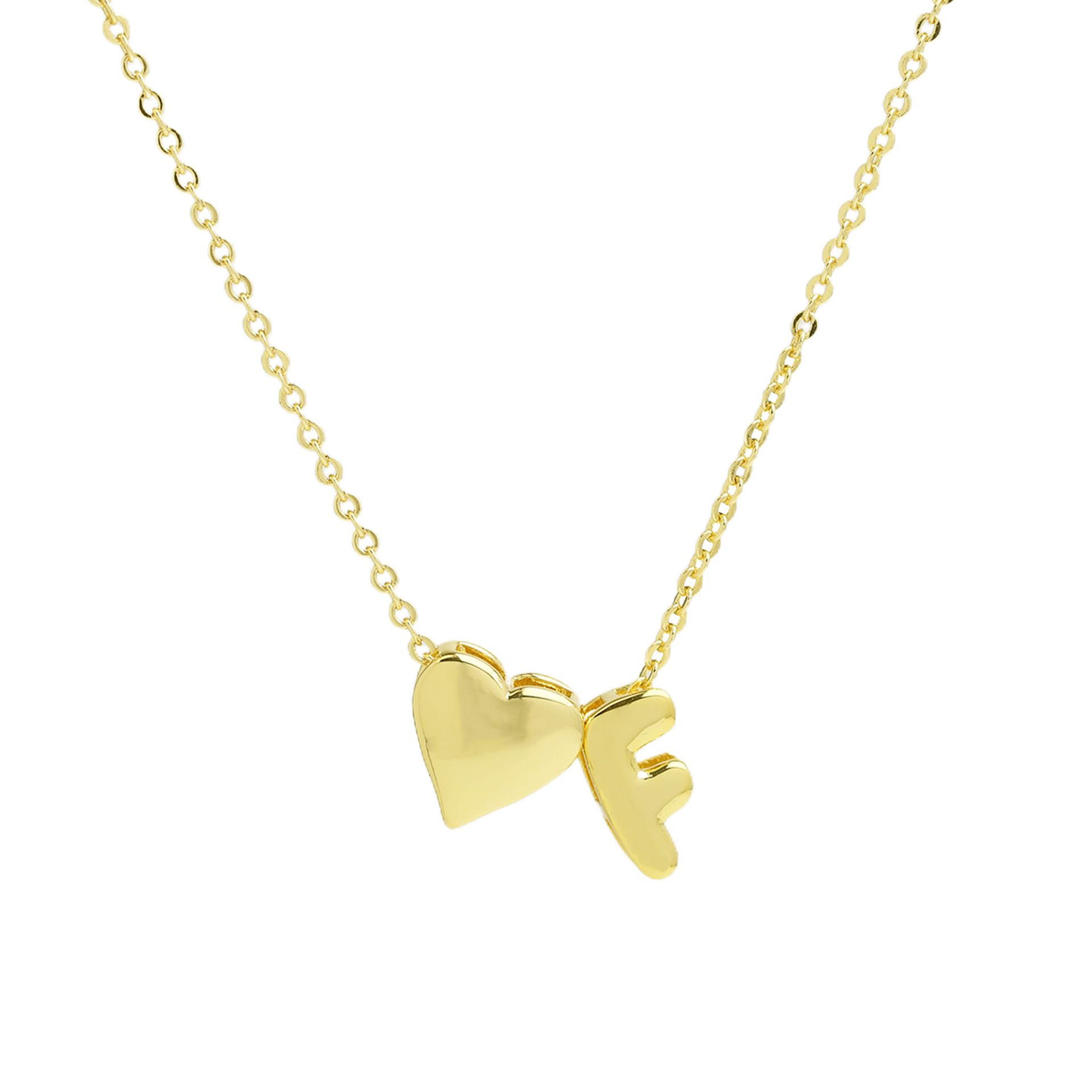 elegant statement love letter initial necklace