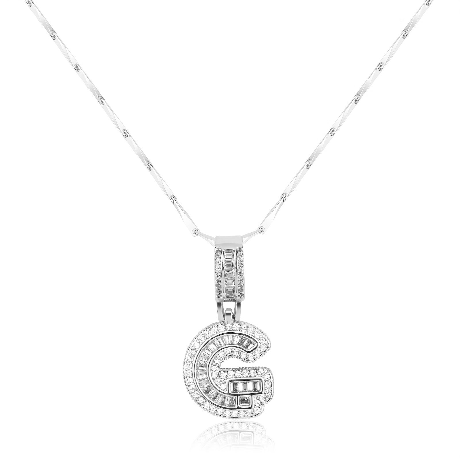 bold initial necklace